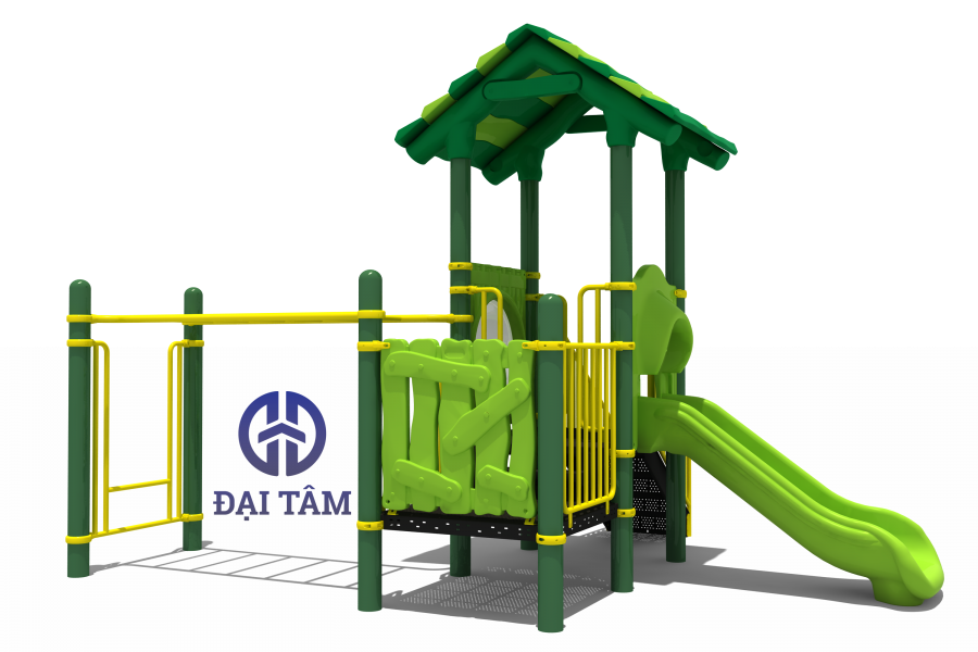 Công viên giải trí Sân chơi trong rừng có cầu trượt ngoài trời cho trẻ em DTS21