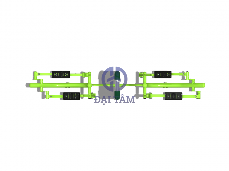 Dụng cụ tập bước phối hợp trụ đôi ngoài trời DTD07