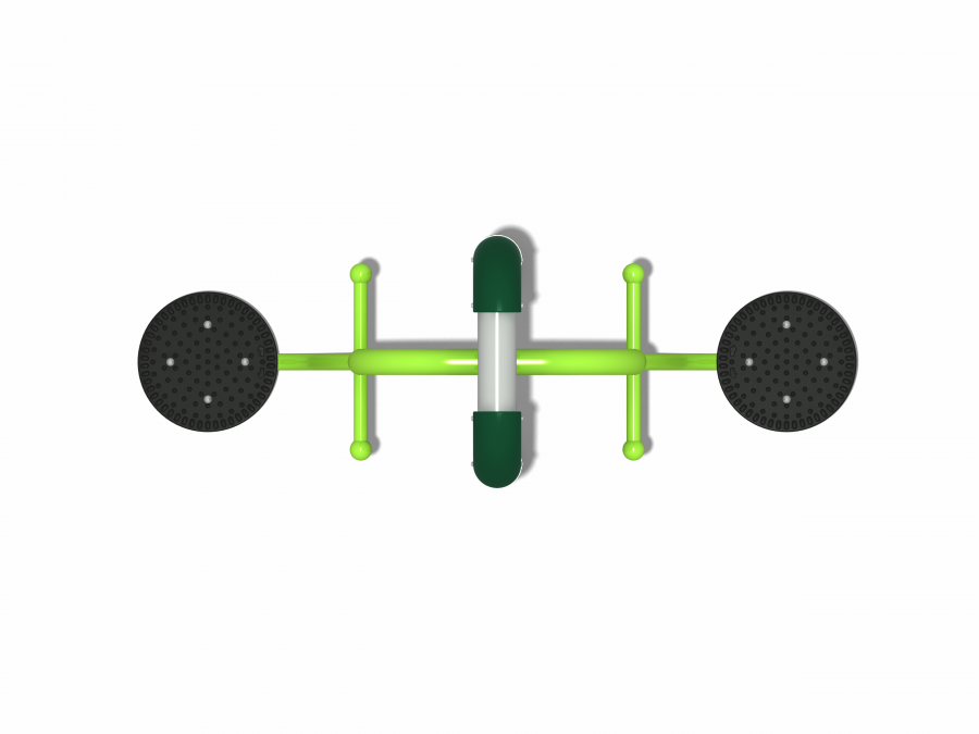 Dụng cụ tập xoay eo ngoài trời trụ đôi DTD01