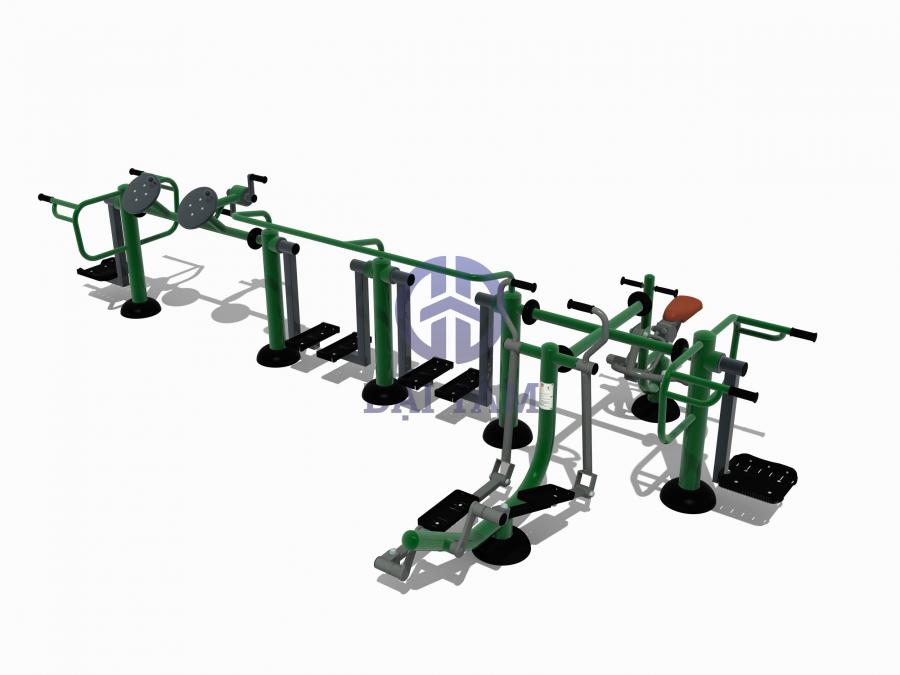 Trạm tập thể dục ngoài trời dành cho trẻ em DTT03