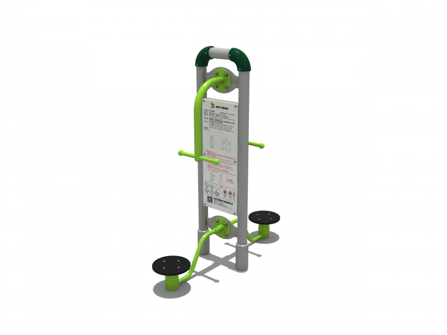 Dụng cụ tập xoay eo ngoài trời trụ đôi DTD01