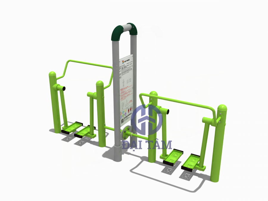 Dụng cụ tập đi bộ ngoài trời trụ đôi DTD02