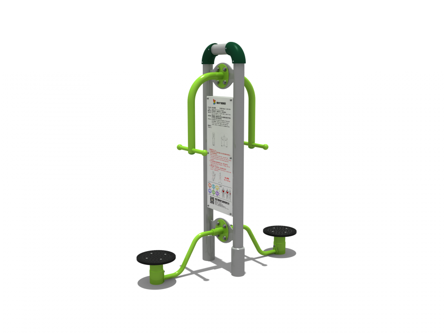 Dụng cụ tập xoay eo ngoài trời trụ đôi DTD01